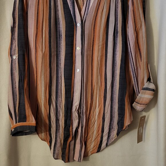 HOPE & HARLOW TIE FRONT BLOUSE SIZE SMALL - Picture 5 of 7